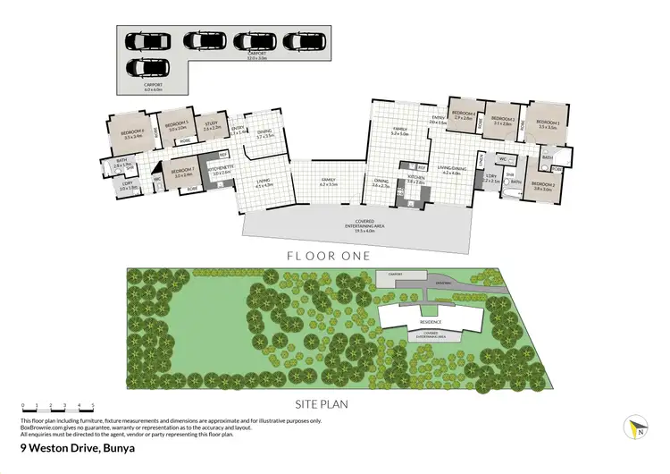 Floorplan of Homely house listing, 9 Weston Drive, Bunya QLD 4055