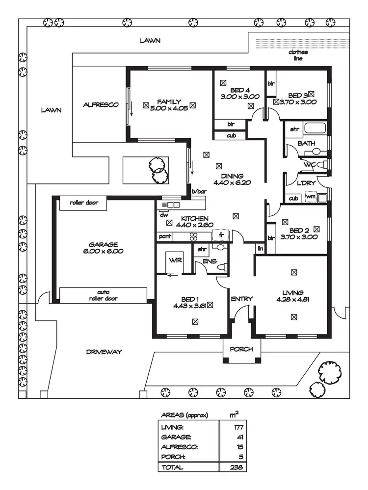 Floorplan of Homely house listing, 25 Hindmarsh Circuit, Mawson Lakes SA 5095