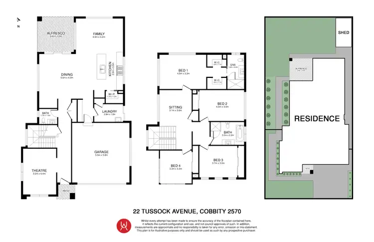 Floorplan of Homely house listing, 22 Tussock Avenue, Cobbitty NSW 2570
