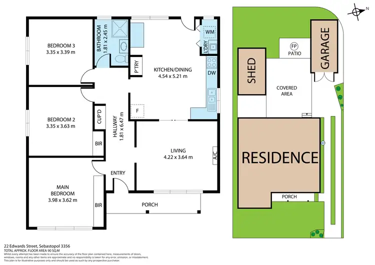 Floorplan of Homely house listing, 22 Edwards Street, Sebastopol VIC 3356