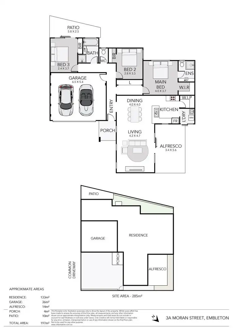 Floorplan of Homely house listing, 3A Moran Street, Embleton WA 6062