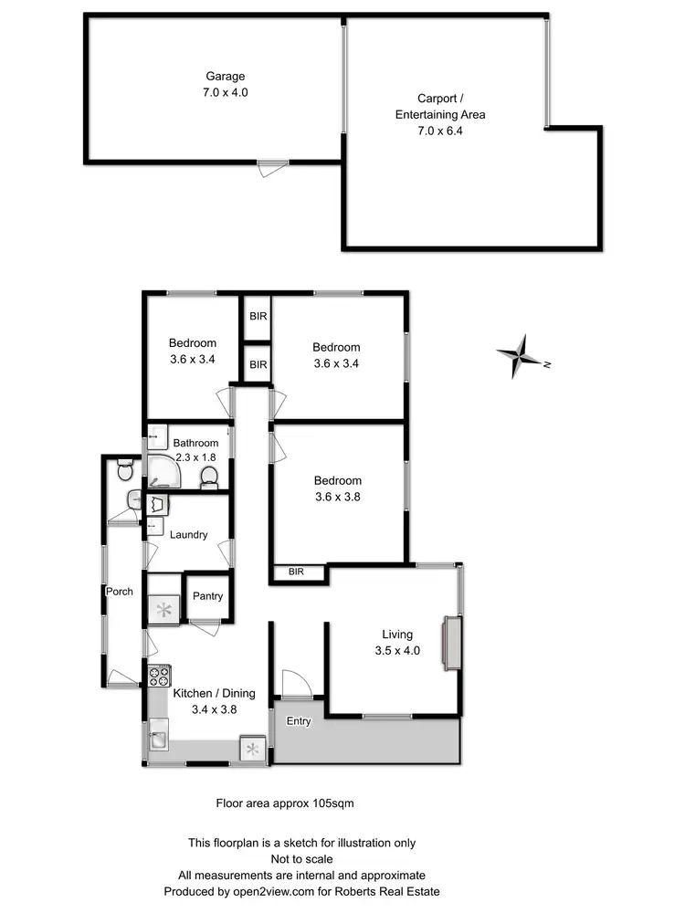 Floorplan of Homely house listing, 12 The Circle, Sorell TAS 7172