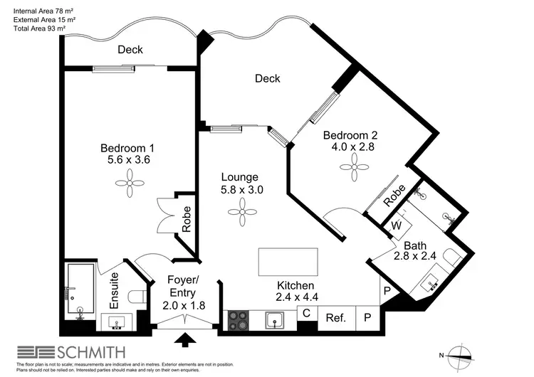 Floorplan of Homely apartment listing, 321-323/99 Griffith Street, Coolangatta QLD 4225