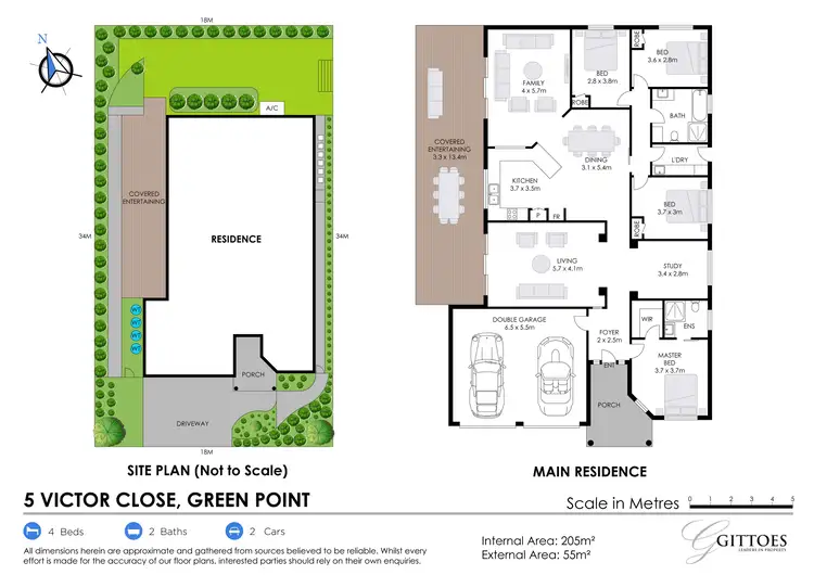Floorplan of Homely house listing, 5 Victor Close, Green Point NSW 2251