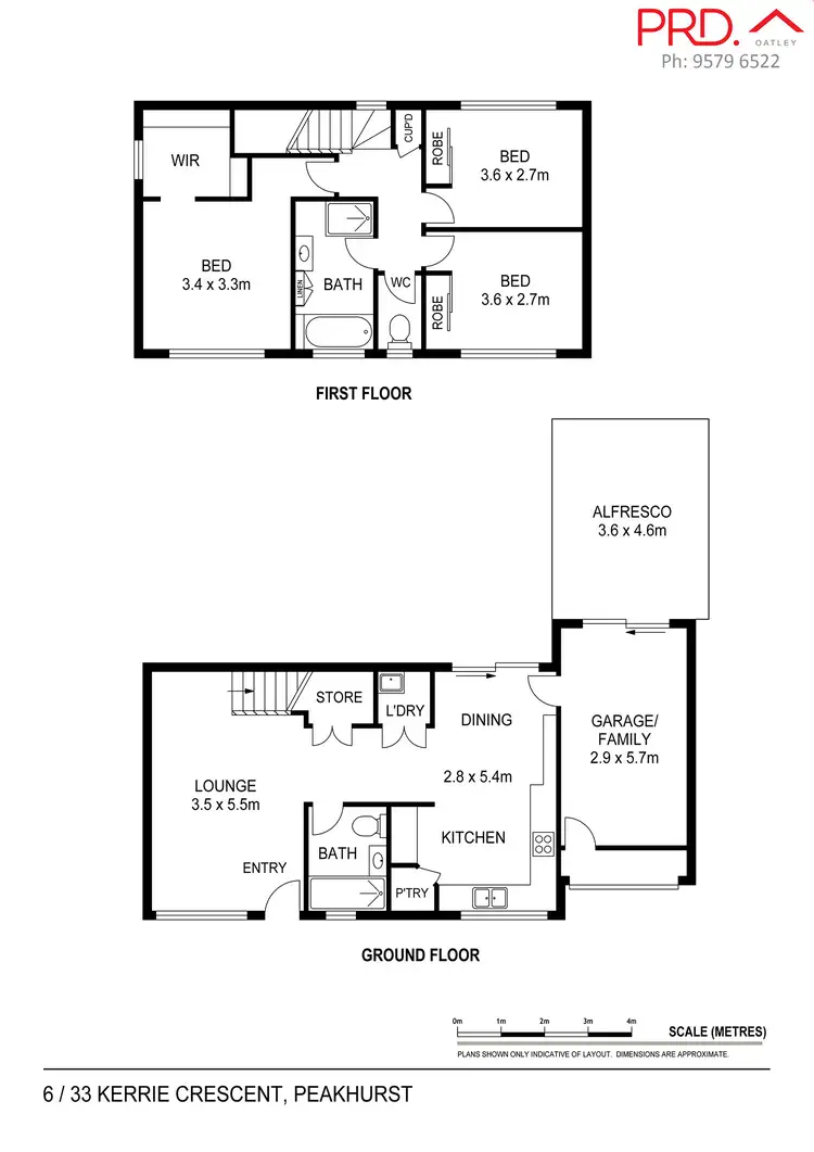 Floorplan of Homely townhouse listing, 6/33 Kerrie Crescent, Peakhurst NSW 2210