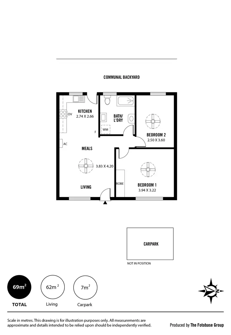 Floorplan of Homely unit listing, 2/6 Kintore Avenue, Kilburn SA 5084