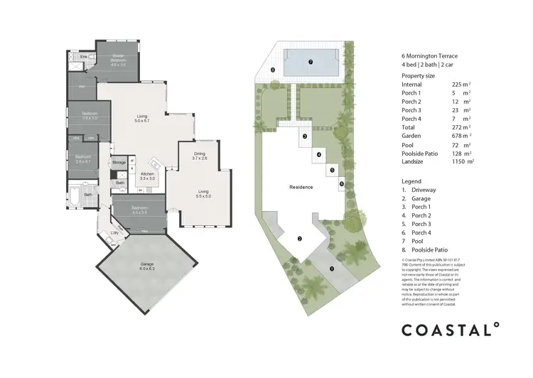 Floorplan of Homely house listing, 6 Mornington Terrace, Robina QLD 4226