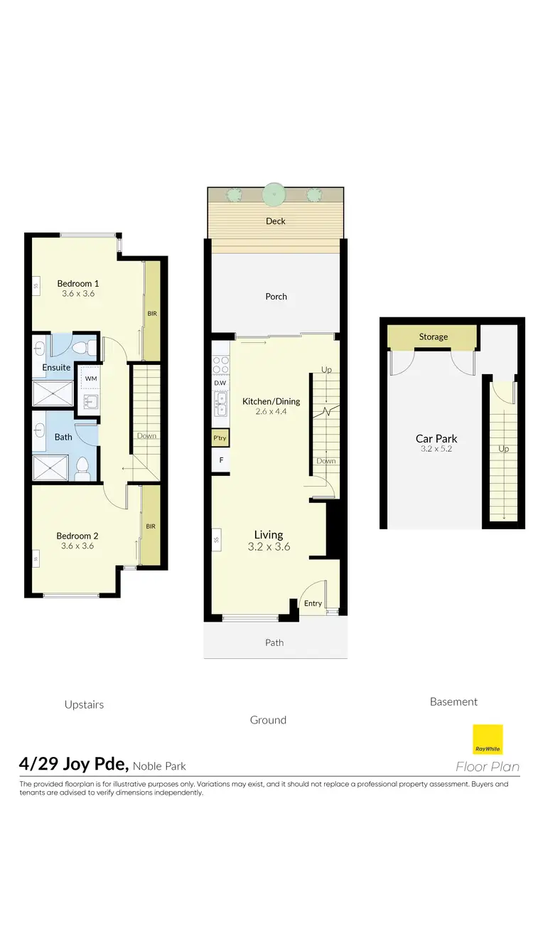 Floorplan of Homely townhouse listing, 4/29 Joy Parade, Noble Park VIC 3174