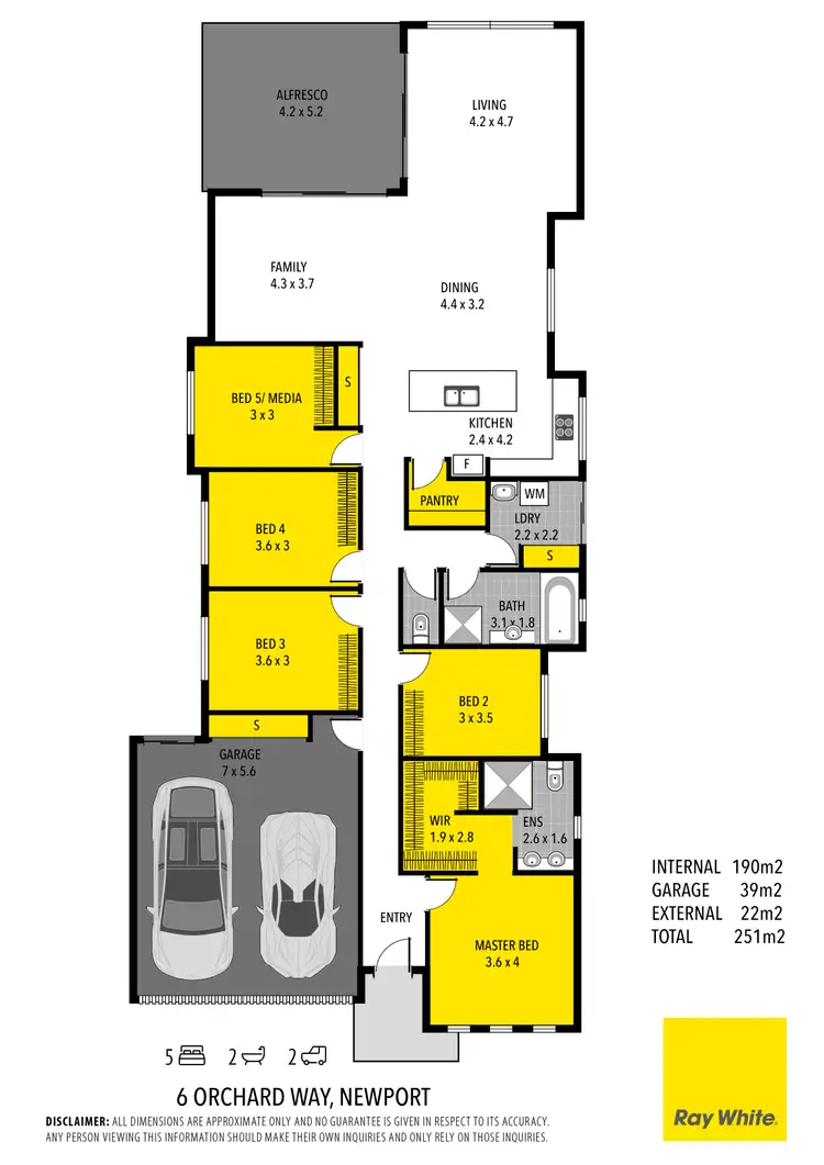 Floorplan of Homely house listing, 6 Orchard Way, Newport QLD 4020
