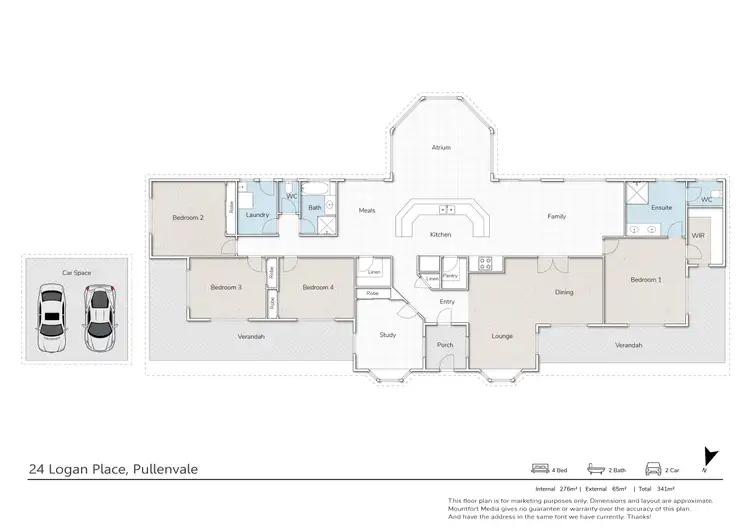 Floorplan of Homely house listing, 24 Logan Place, Pullenvale QLD 4069