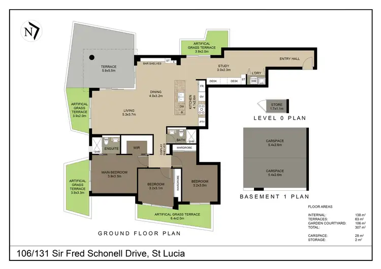 Floorplan of Homely apartment listing, 106/131 Sir Fred Schonell Drive, St Lucia QLD 4067