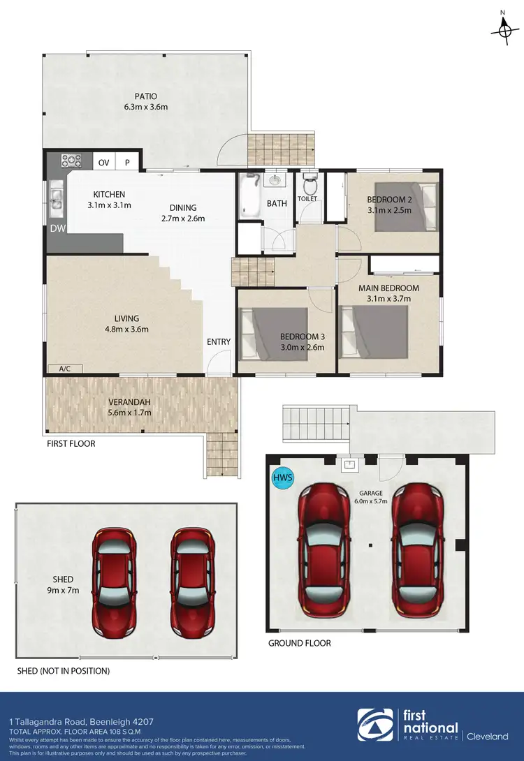 Floorplan of Homely house listing, 1 Tallagandra Road, Beenleigh QLD 4207