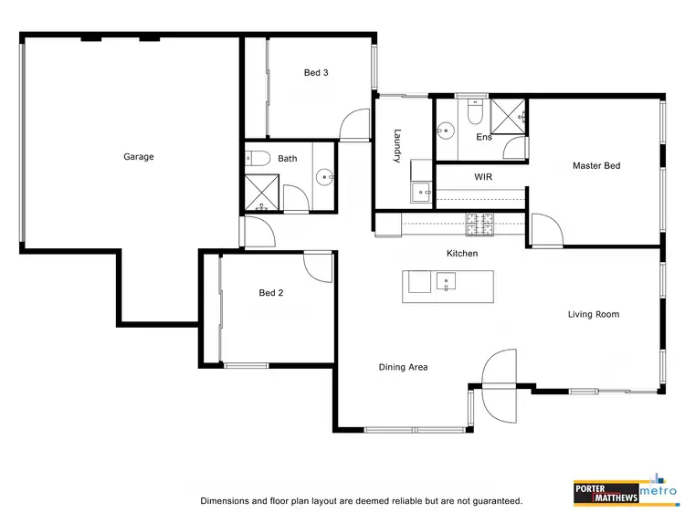 Floorplan of Homely unit listing, 1/3 Hartley Street, Gosnells WA 6110