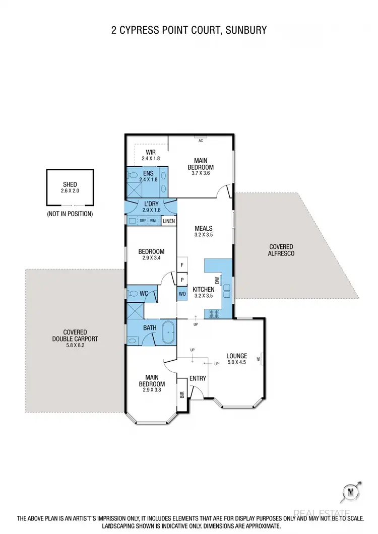 Floorplan of Homely house listing, 2 Cypress Point Court, Sunbury VIC 3429