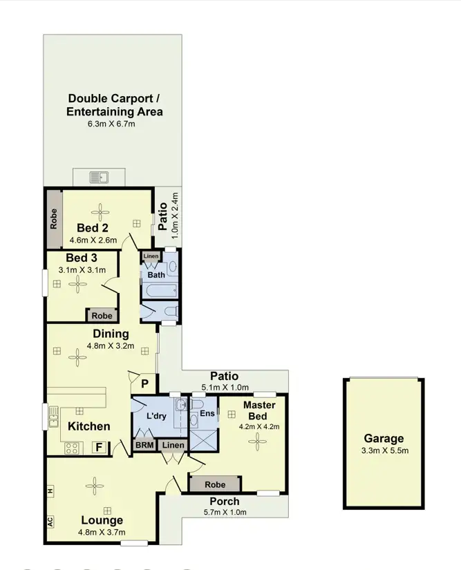 Floorplan of Homely house listing, 13 Garrin Street, Salisbury North SA 5108
