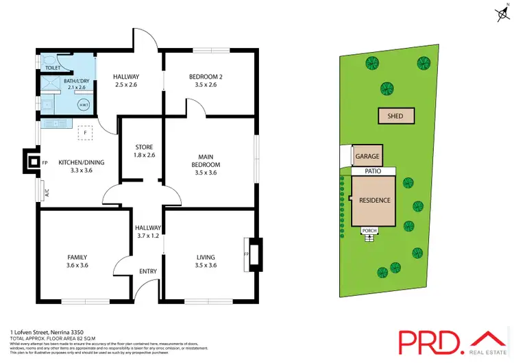 Floorplan of Homely house listing, 1 Lofven Street, Nerrina VIC 3350