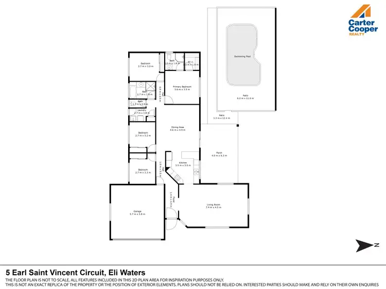 Floorplan of Homely house listing, 5 Earl St Vincent Circuit, Eli Waters QLD 4655