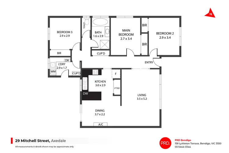 Floorplan of Homely house listing, 29 Mitchell Street, Axedale VIC 3551