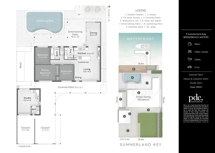 Floorplan of Homely house listing, 3 Summerland Key, Broadbeach Waters QLD 4218