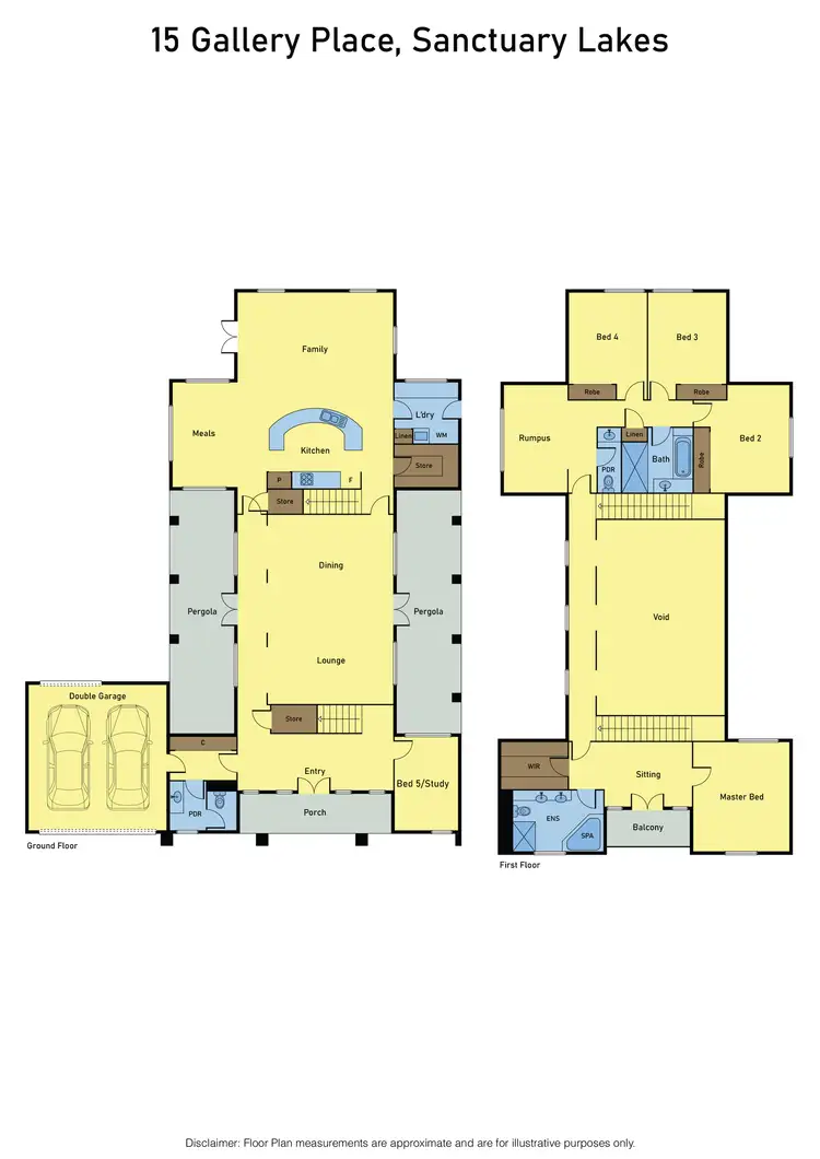 Floorplan of Homely house listing, 15 Gallery Place, Sanctuary Lakes VIC 3030