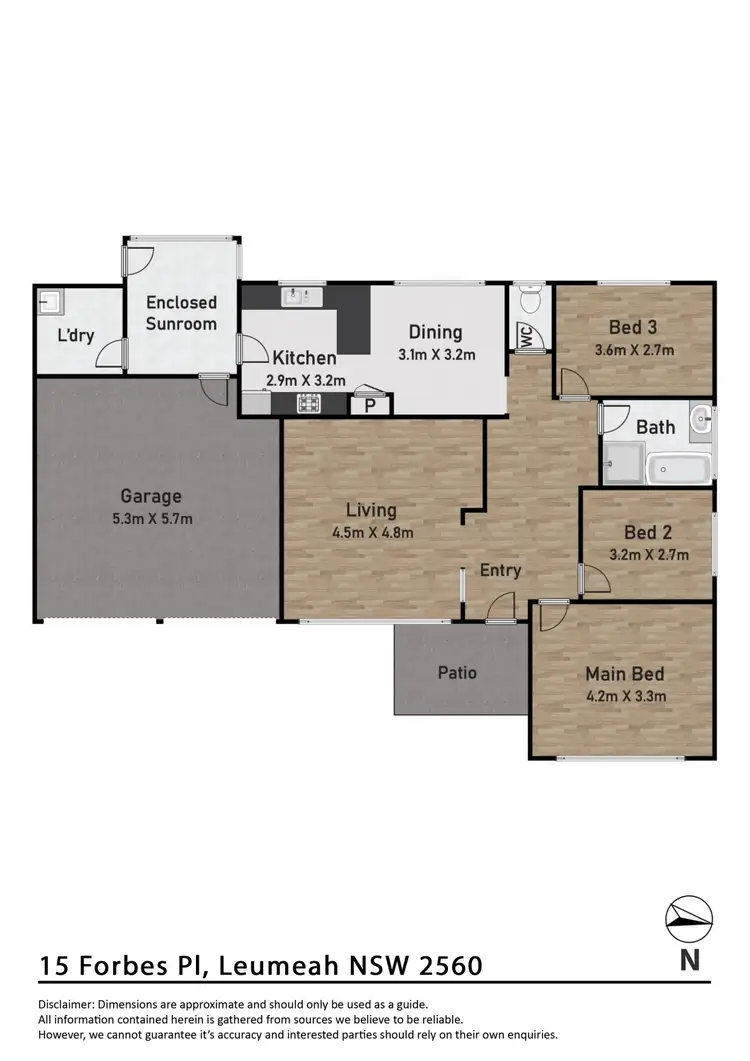 Floorplan of Homely house listing, 15 Forbes Place, Leumeah NSW 2560