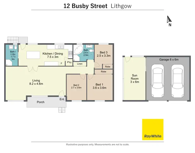 Floorplan of Homely house listing, 12 Busby Street, Lithgow NSW 2790