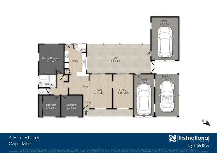 Floorplan of Homely house listing, 3 Erin Street, Capalaba QLD 4157