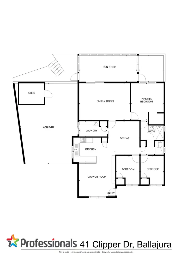 Floorplan of Homely house listing, 41 Clipper Drive, Ballajura WA 6066