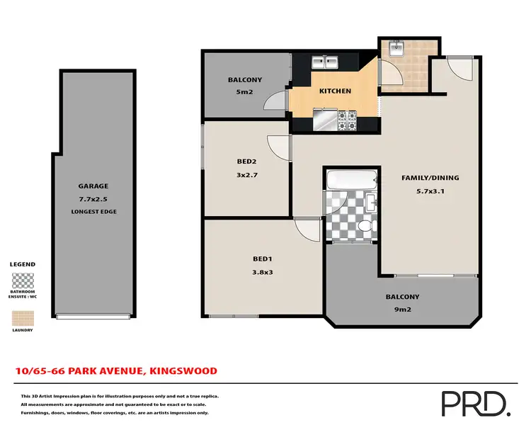 Floorplan of Homely unit listing, 10/65 Park Avenue, Kingswood NSW 2747
