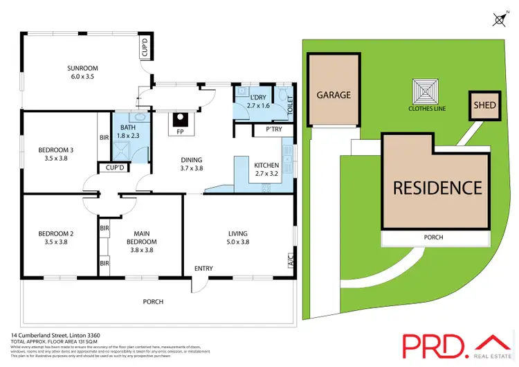 Floorplan of Homely house listing, 14 Cumberland Street, Linton VIC 3360