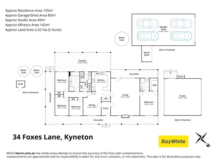 Floorplan of Homely house listing, 34 Foxes Lane, Kyneton VIC 3444