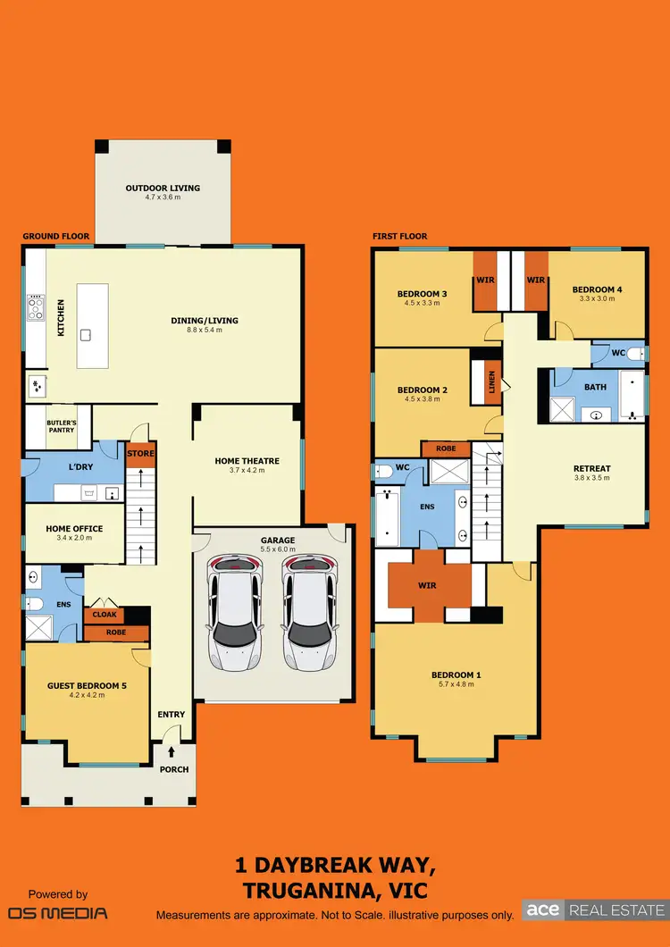 Floorplan of Homely house listing, 1 Daybreak Way, Truganina VIC 3029