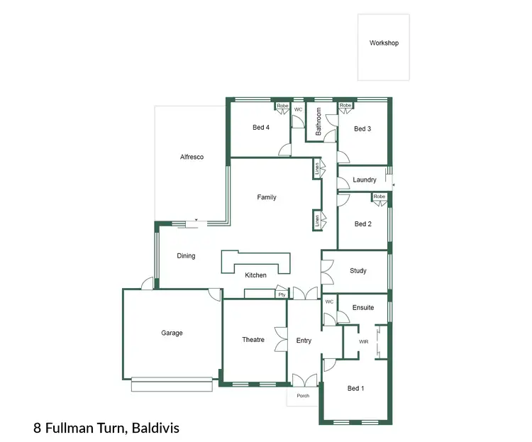 Floorplan of Homely house listing, 8 Fullman Turn, Baldivis WA 6171