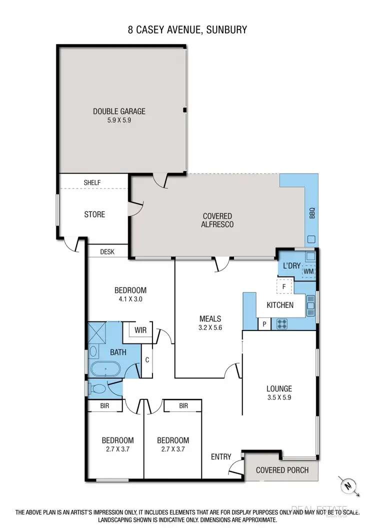 Floorplan of Homely house listing, 8 Casey Avenue, Sunbury VIC 3429