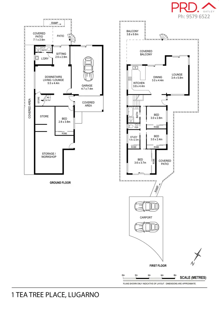 Floorplan of Homely house listing, 1 Tea Tree Place (Off Woodlands Avenue), Lugarno NSW 2210