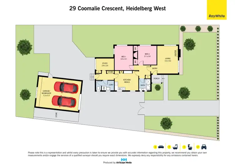 Floorplan of Homely house listing, 29 Coomalie Crescent, Heidelberg West VIC 3081
