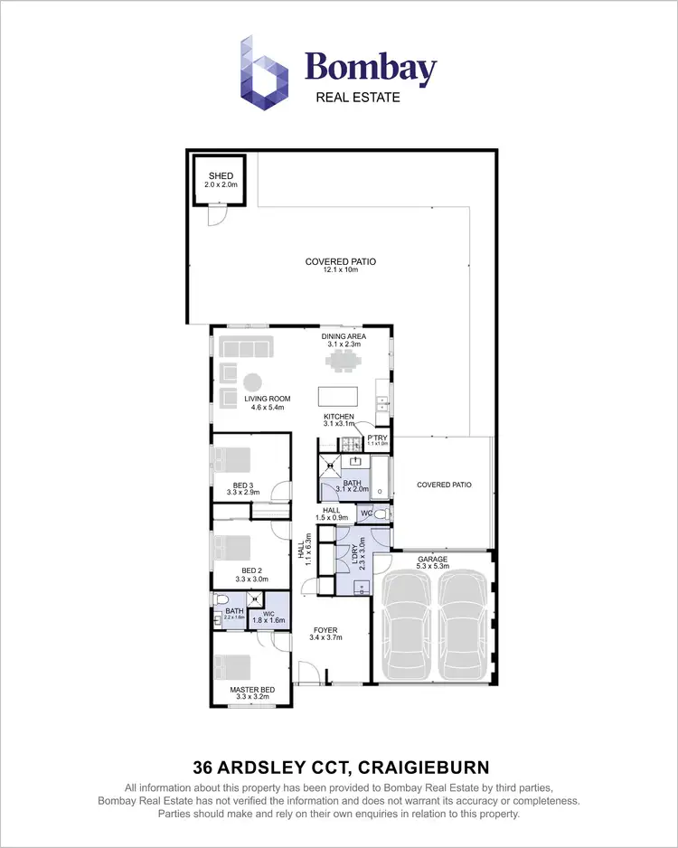Floorplan of Homely house listing, 36 Ardsley Circuit, Craigieburn VIC 3064
