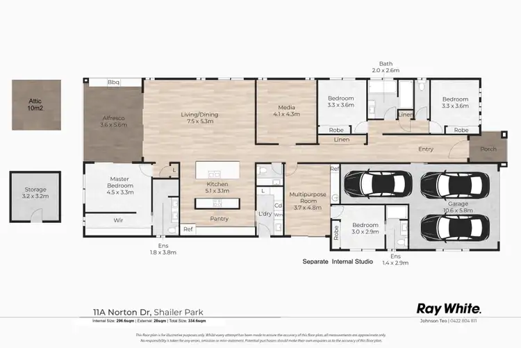 Floorplan of Homely house listing, 11A Norton Drive, Shailer Park QLD 4128