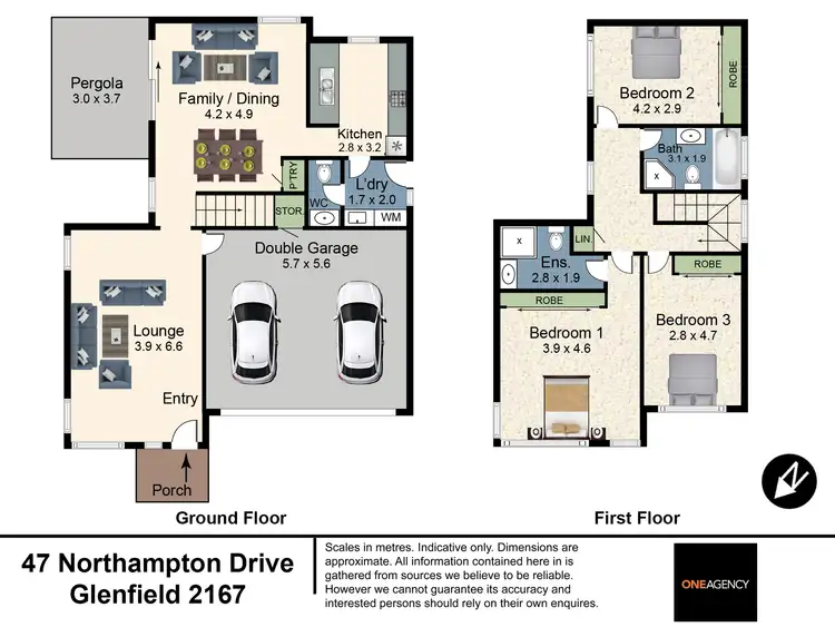 Floorplan of Homely house listing, 47 Northampton Drive, Glenfield NSW 2167