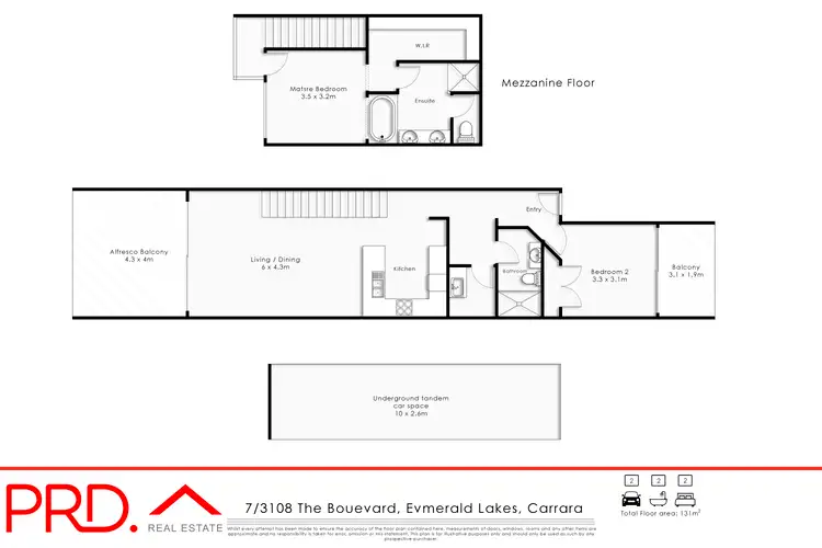 Floorplan of Homely townhouse listing, 7/3108 The Boulevard, Carrara QLD 4211