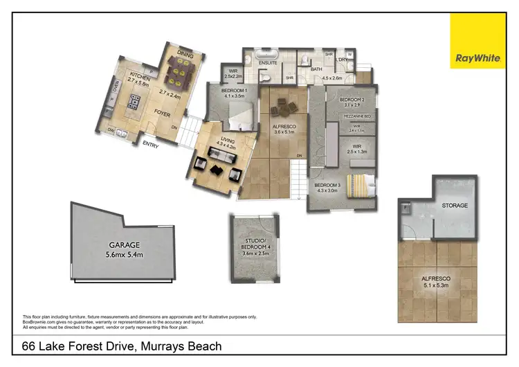 Floorplan of Homely house listing, 66 Lake Forest Drive, Murrays Beach NSW 2281