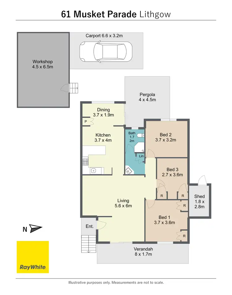 Floorplan of Homely house listing, 61 Musket Parade, Lithgow NSW 2790