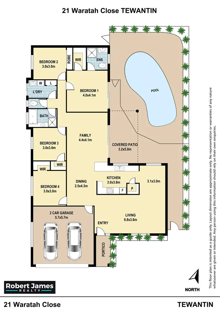 Floorplan of Homely house listing, 21 Waratah Close, Tewantin QLD 4565