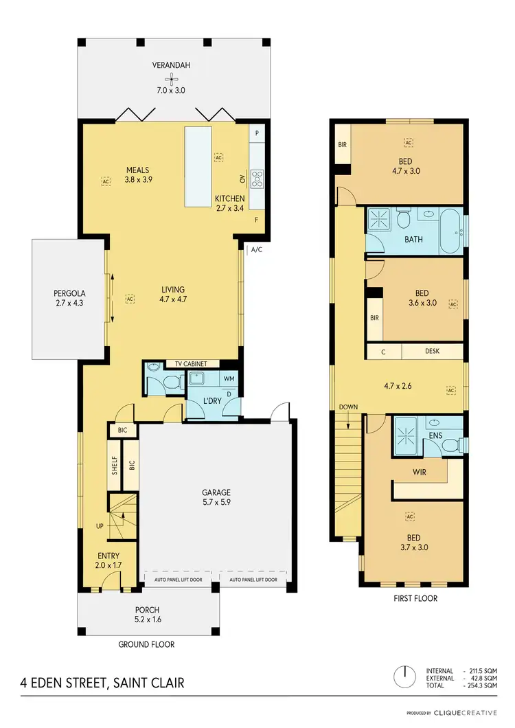 Floorplan of Homely house listing, 4 Eden Street, St Clair SA 5011