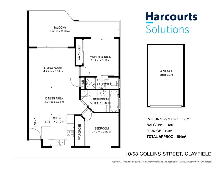 Floorplan of Homely unit listing, 10/53 Collins Street, Clayfield QLD 4011