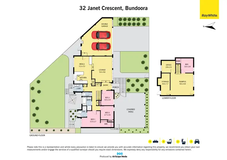 Floorplan of Homely house listing, 32 Janet Crescent, Bundoora VIC 3083