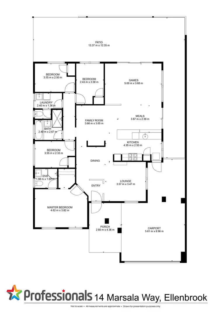 Floorplan of Homely house listing, 14 Marsala Way, Ellenbrook WA 6069