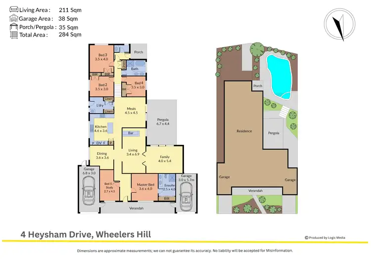 Floorplan of Homely house listing, 4 Heysham Drive, Wheelers Hill VIC 3150