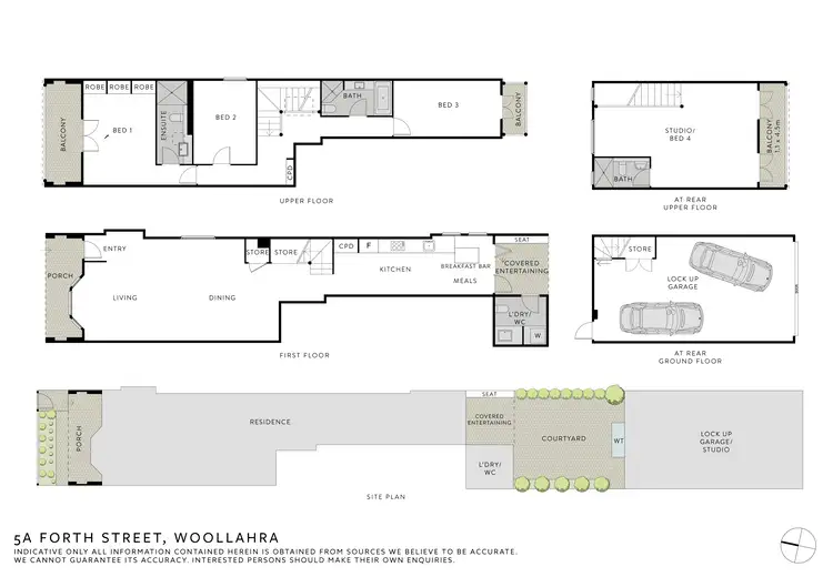 Floorplan of Homely house listing, 5A Forth Street, Woollahra NSW 2025