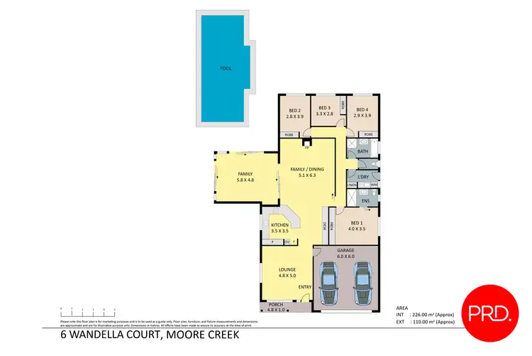 Floorplan of Homely house listing, 6 Wandella Court, Tamworth NSW 2340